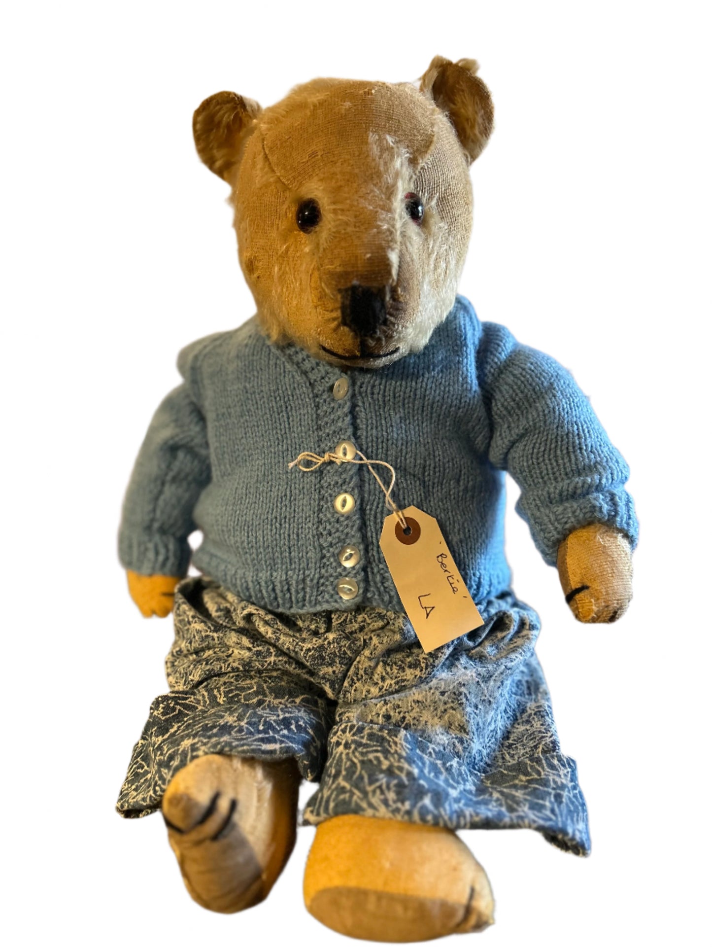 BERTIE…. 1950’s Mohair Chiltern fully jointed Teddy Bear