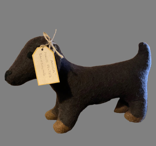 DONALD the Amica felt vintage Dachshund