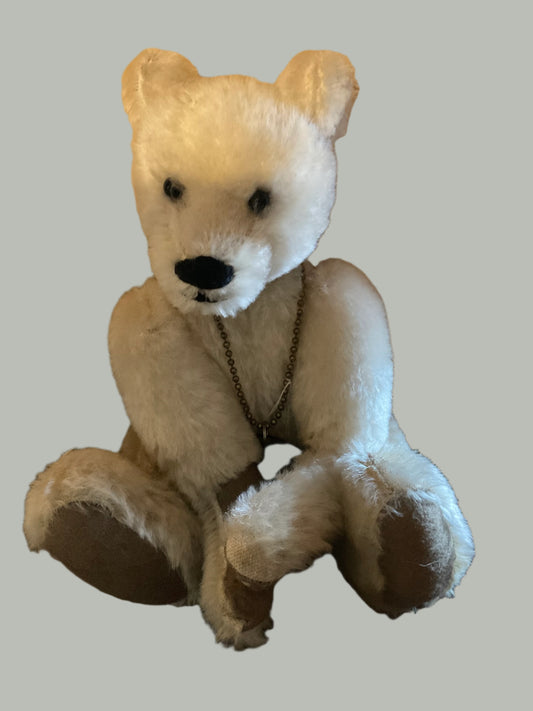 MINSK… 12” Russian Blonde Mohair Bear, fully jointed.